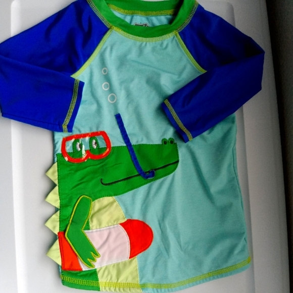 Mud Pie Alligator Splashguard Top - Picture 1 of 1